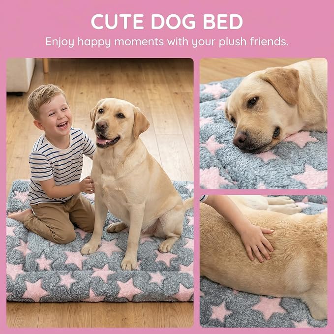 Dog Bed Mat - Reversible Dog Crate Bed Mats, Soft & Breathable Kennel Pad, Durable Crate Bed for Small Medium Large Dogs & Cats