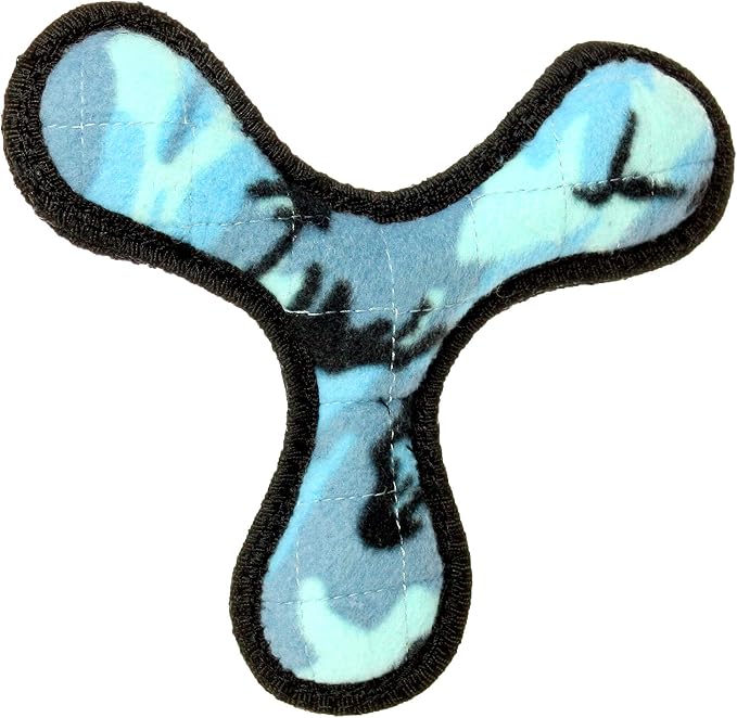 TUFFY® : 2 Pack Boomerang Dog Toy: Ultra Durable Plush Toy with Multiple Layers & Reinforced Seams, Washable and Floats, Original Construction