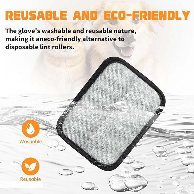 Pet Hair Removal Gloves Brush,Magic Brush,Upgraded Thickened Electrostatic ,New Reusable Cat Dog Hair Remover Grooming Gloves,Double Sided Washable Static Animal Fur Removal Tool for Couch,Clothes,Car