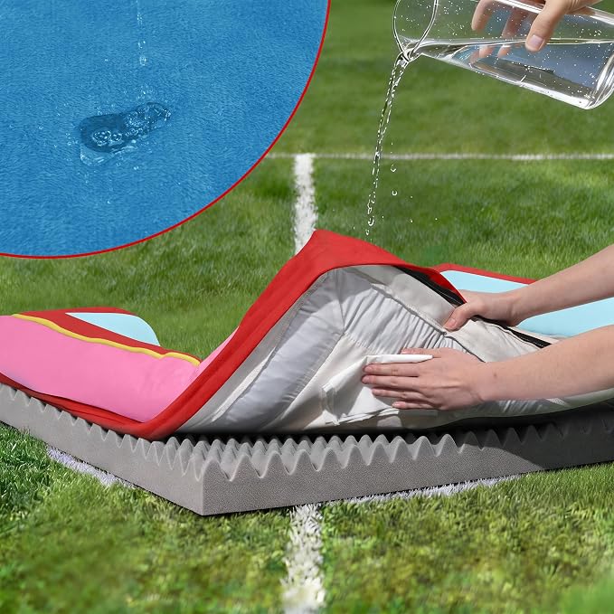 Comfort Expression Orthopedic Dog Beds for Large Sized Dog with Bolster | Waterproof Dog Couch Bed with Washable Cover & Non-Slip Bottom, Supportive Egg Crate Foam Large Pet Bed, 36x27 Inch