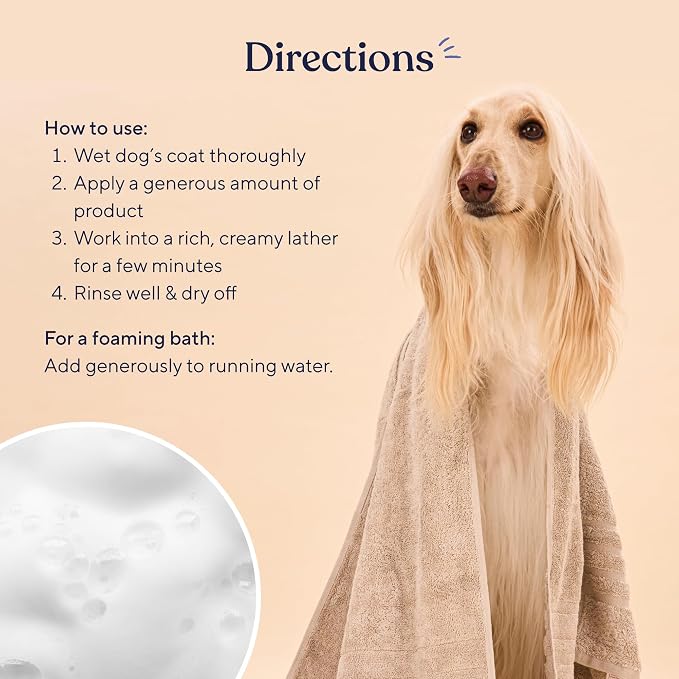 Pawfy Dog Shampoo & Conditioner, Oatmeal & Aloe for Itchy Sensitive Skin | Wash away that doggy smell and leave your pup fresh, clean and soft, with a gentle formula that won't dry their skin.
