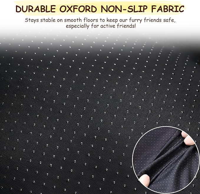 Washable Dog Bed for Small to Large Dogs, Calming Anti Anxiety Medium Dog Bed, Deluxe Plush Faux Fur Crate Beds, Comfy Fluffy Kennel Pad Pet Sleeping Mat with Non-Slip Bottom, 36"x27", Gray