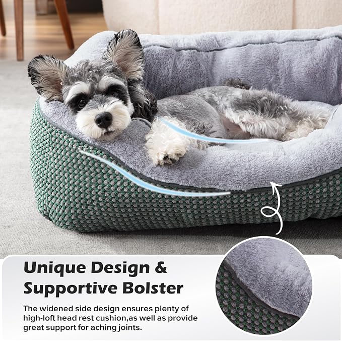 INVENHO XL Dog Beds Large Sized Dog, Washable Orthopedic Warming Soft Sleeping Durable with Anti-Slip Bottom