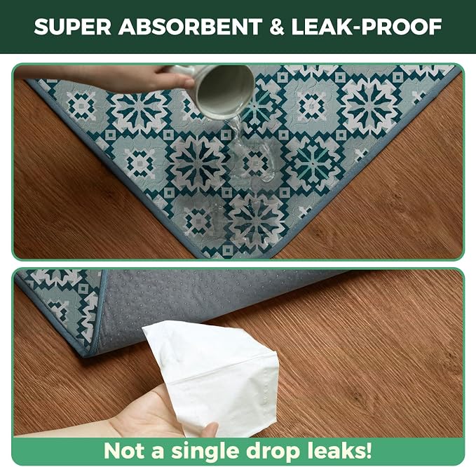FXW Washable Pee Pads for Dogs, Super Absorbent, 23" x 35", 2 Packs | Machine washable, Non-slip backing