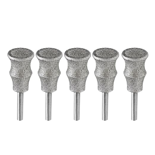 Diamond Rotary Pet Nail Grinder Bits Dog Nail Grinder Replacement Head -5PCS 1/8" Replacement Grinder Wheel for Animals Nail Care(B)