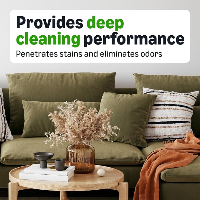 Amazon Basics Carpet Cleaner, Carpet Stain Remover, Fresh Scent, 64 fl oz, Packaging May Vary (Pack of 2)