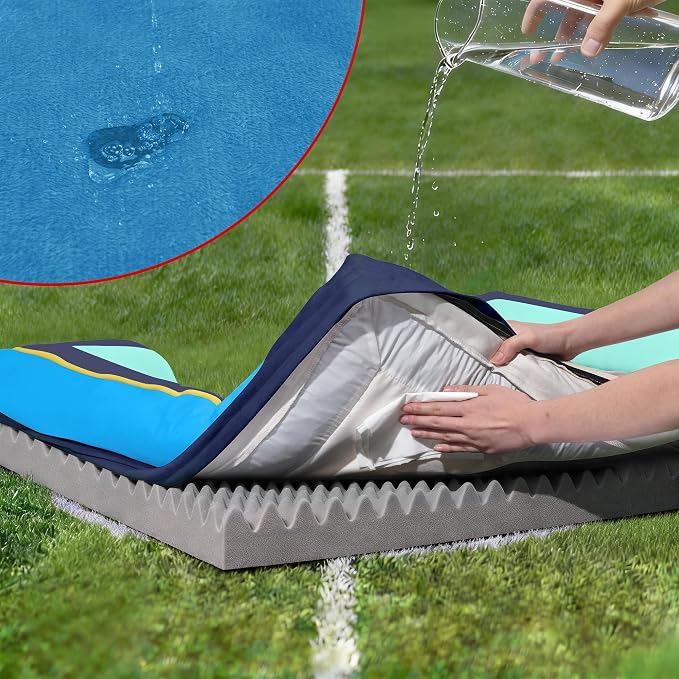 Comfort Expression Orthopedic Dog Bed for Extra Large Dogs with Bolster | Waterproof Dog Couch Bed with Washable Cover & Non-Slip Bottom, Supportive Egg Crate Foam XL Pet Bed, 42x30 Inch