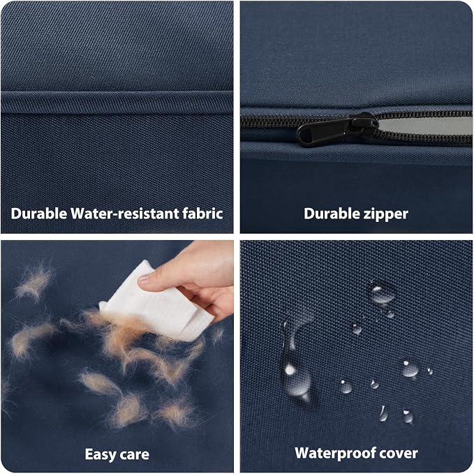 BFPETHOME Outdoor Waterproof Dog Bed for Large Dogs, Washable Cover, 54" | Outdoor & Indoor Use, Waterproof, For Medium, Large, Extra Large Dogs, Orthopedic, Egg Crate Foam, Up to 130 lbs