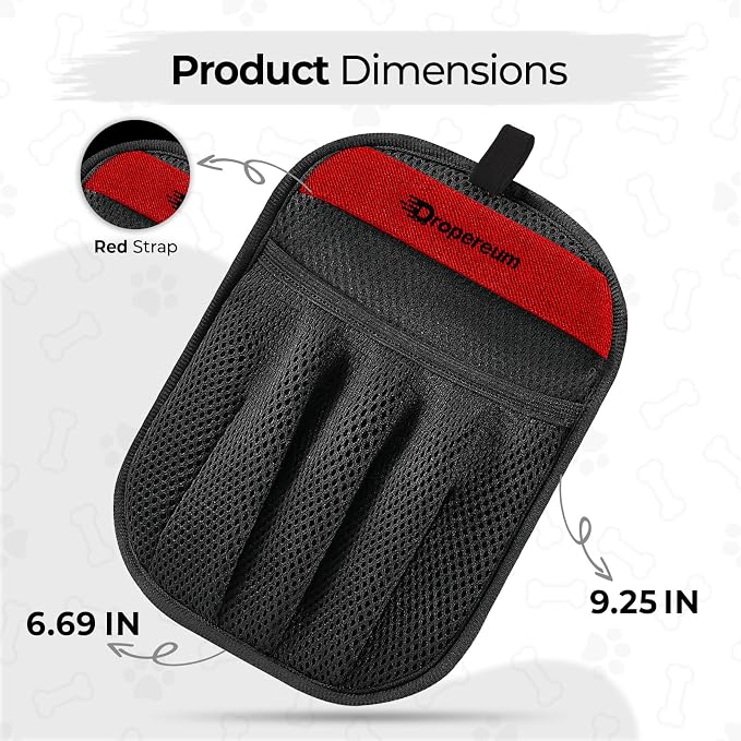 Pet Hair Removal Glove Cat & Dog, Electrostatic Reusable Hair Remover Tool | 2026 Upgraded washable 5-Finger pet hair remover works for laundry, couch, carpet & car seat, removes dog and cat fur easily