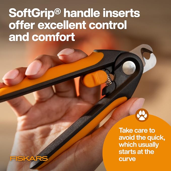 Fiskars Pet Large Nail Clippers, Cat and Dog Trimmers for Grooming, 5.75" (Pack of 6)