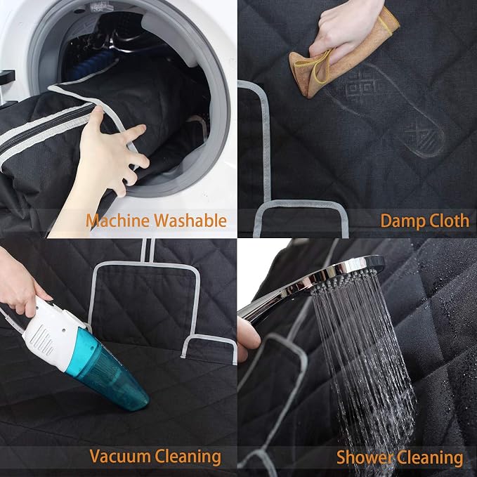petalage Dog Car Seat Cover Waterproof 56” x 50“ for for Trucks Cars & SUVs Back Seat Heavy-Duty Nonslip Pet Car Seat Cover Protector