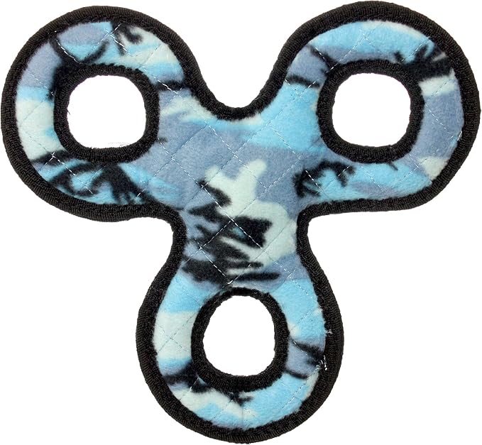 TUFFY® : 2 Pack 3Way Tug Dog Toy: Ultra Durable Plush Toy with Multiple Layers & Reinforced Seams, Washable and Floats, Original Construction