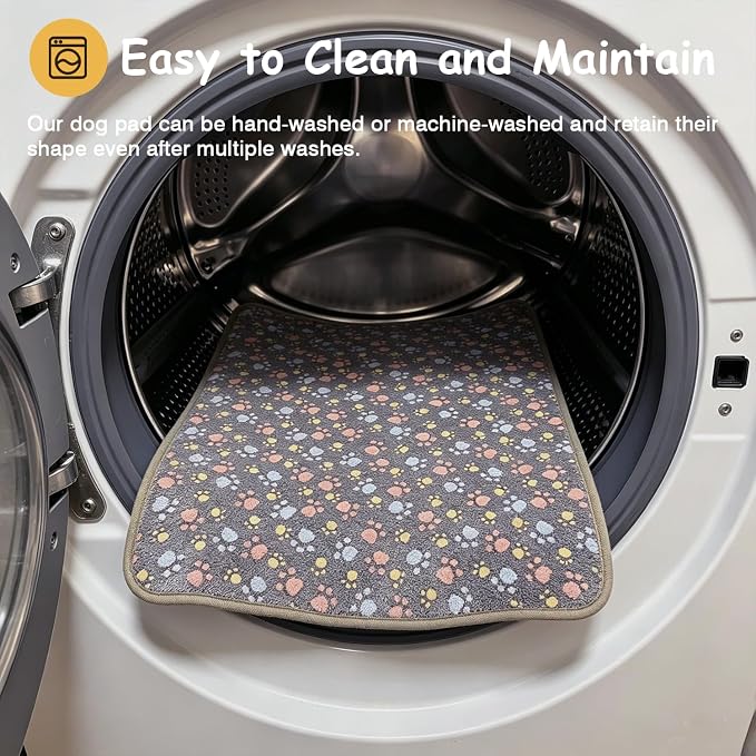 48" Airy Dog Crate Mat, Machine Washable Soft Kennel Pad for Large Breeds
