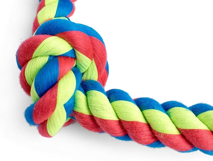 Petface Toyz Triple Knot Rope Dog Toy, Small