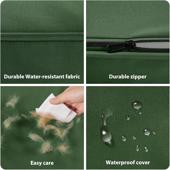 BFPETHOME Outdoor Waterproof Dog Bed for Large Dogs, Washable Cover, 30" | Outdoor & Indoor Use, Waterproof, For Medium, Large, Extra Large Dogs, Orthopedic, Egg Crate Foam, Up to 35 lbs