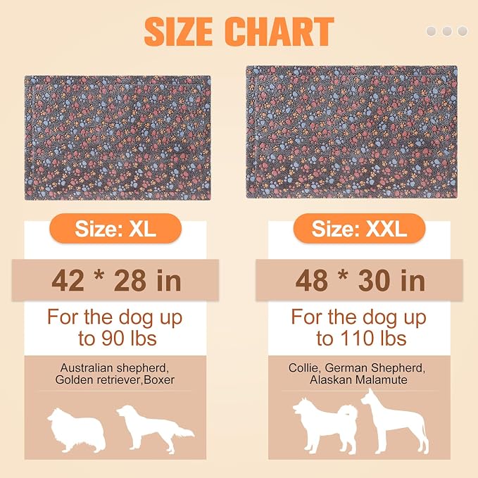 BEAUTYZOO Dog Crate Pad Washable Ultra Soft Pet Kennel Mat XLarge, 48" Gray | Ultra Soft Crate Pad,Anti-Slip Bottom,Waterproof Lining Protects Floors & Furniture,Comfortable Cozy Mats for Cage Car Travel