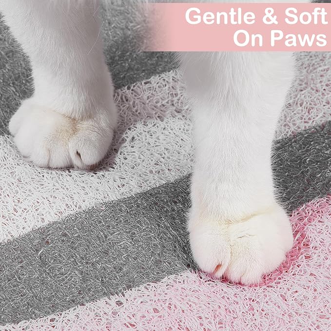 Unicorn Catcher Large Cat Litter Mat, 40"x30" Litter Trapping Mat | Kitty Litter Mat With Soft PVC Loop Mesh And Non-Slip Backing For Easy-Clean Floor Protection And Home Decor