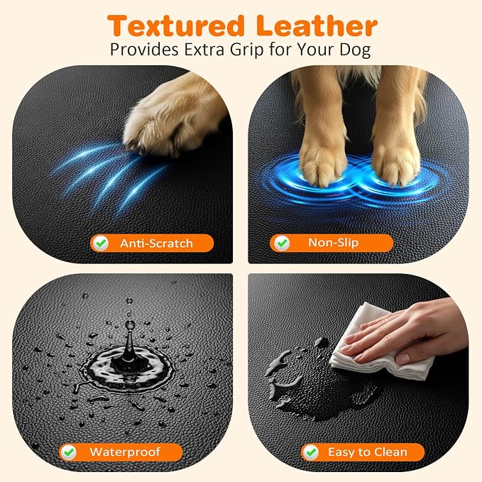 URPOWER Hard Bottom Dog Car Seat Cover for Pets 100% Waterproof Seat Cover Hammock 600D Heavy Duty Scratch Proof Nonslip Durable Back Seat Covers for Cars Trucks and SUVs