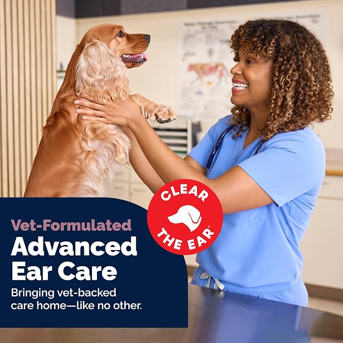 Vetnique Oticbliss Medicated Ear Drops for Dogs & Cats, Infection & Allergy (Ear Infection Drops) | Medicated Otic Drops in Two Formulas, MicroSilver BG for Infection & 1% Hydrocortisone With Chitosan for Allergy Itch Relief