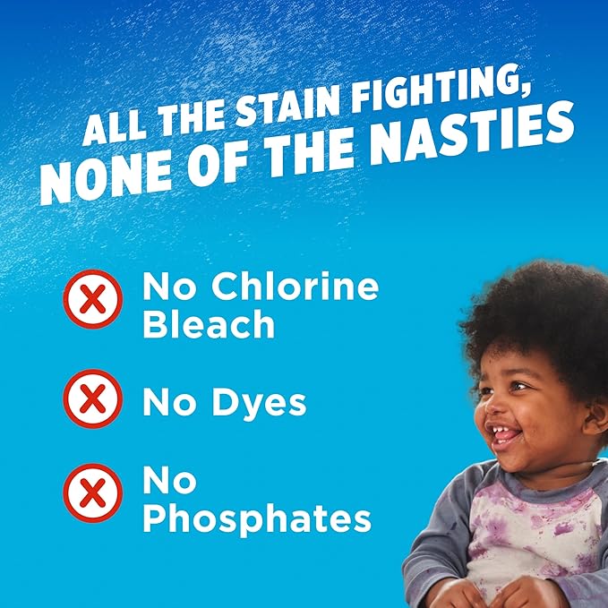 OxiClean Max Force Laundry Stain Treater Spray, 2 Fl Oz (2 Pack) | Kids and Baby Stain Remover, Travel & On-The-Go Stain Treater, Fights Playtime & Mealtime Stains, Color-Safe, Bleach-Free