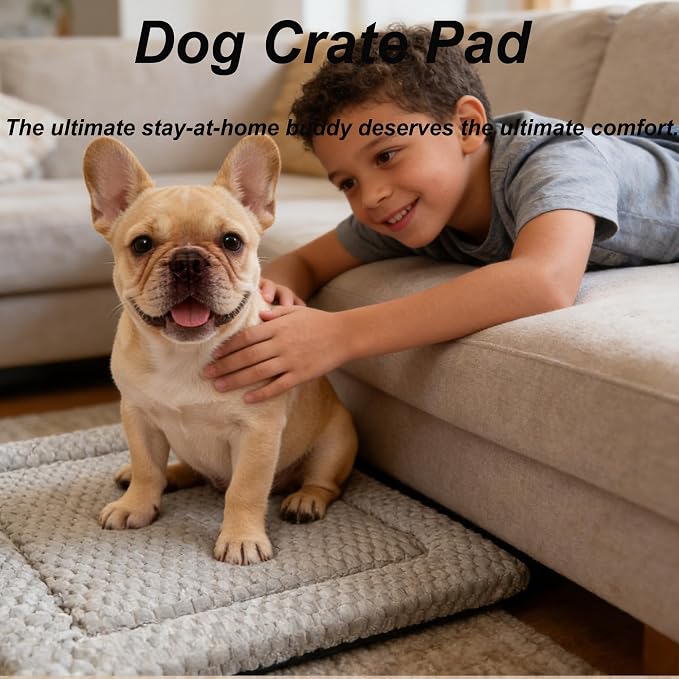 Dog Bed Mat - Reversible Dog Crate Bed Mats, Soft & Breathable Kennel Pad, Durable Crate Bed for Small Medium Large Dogs & Cats