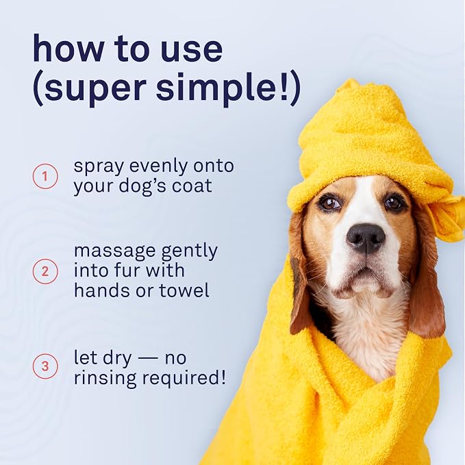 Petpost | Waterless Argan Oil Dog Shampoo Spray. Rinse-Free Cleaner & Deodorizer with Aloe & Safflower Oil. Moisturizes Skin & Softens Coat. 8 oz