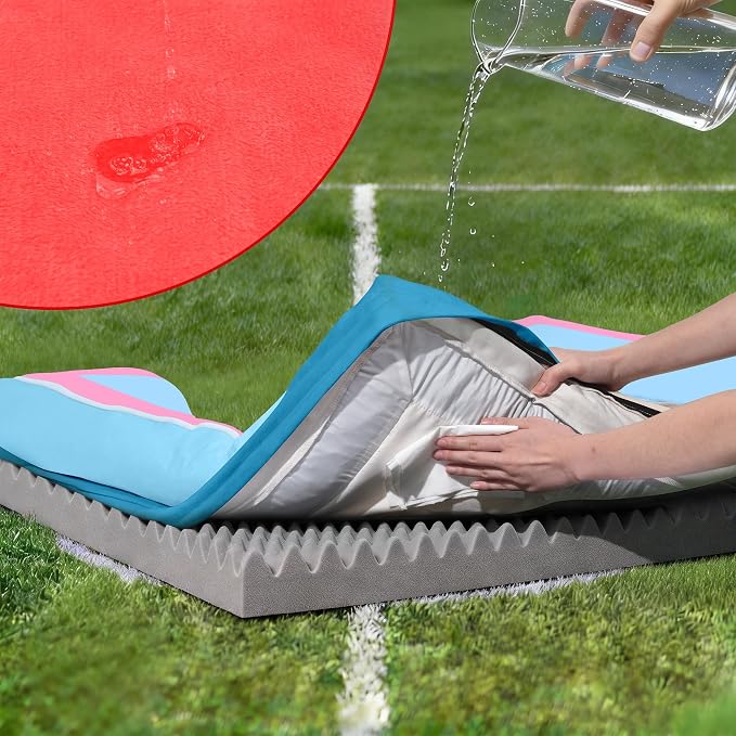 Comfort Expression Orthopedic Dog Bed for Extra Large Dogs with Bolster | Waterproof Dog Couch Bed with Washable Cover & Non-Slip Bottom, Supportive Egg Crate Foam XL Pet Bed, 42x30 Inch