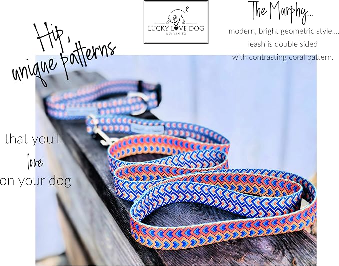 Lucky Love Dog Collars, Comfortable, Soft, Cute Dog Collar for Medium Dogs, Murphy, Medium