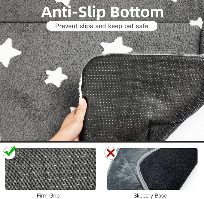 Mora Pets Cat Beds for Indoor Cats Washable Cat Mat Bed Flat Dog Crate Pad | Ultra Soft Cat Bed for Carrier, Puppy Crate Pad for Dog Cages Cozy Sleeping Liner, Small Cat Pillow Cushion Anti Slip 22 x 13