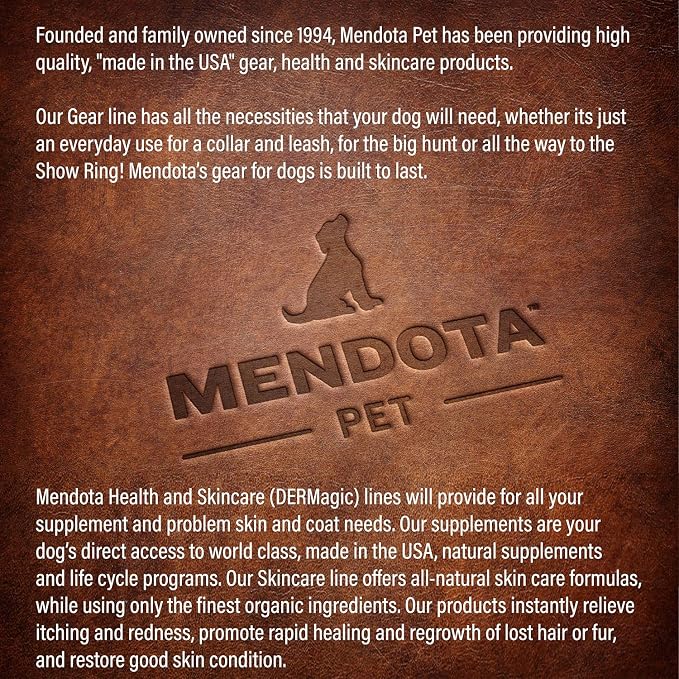 Mendota Pet Slip Leash - Dog Lead and Collar Combo - Made in The USA - Purple, 1/2 in x 6 ft - for Large Breeds