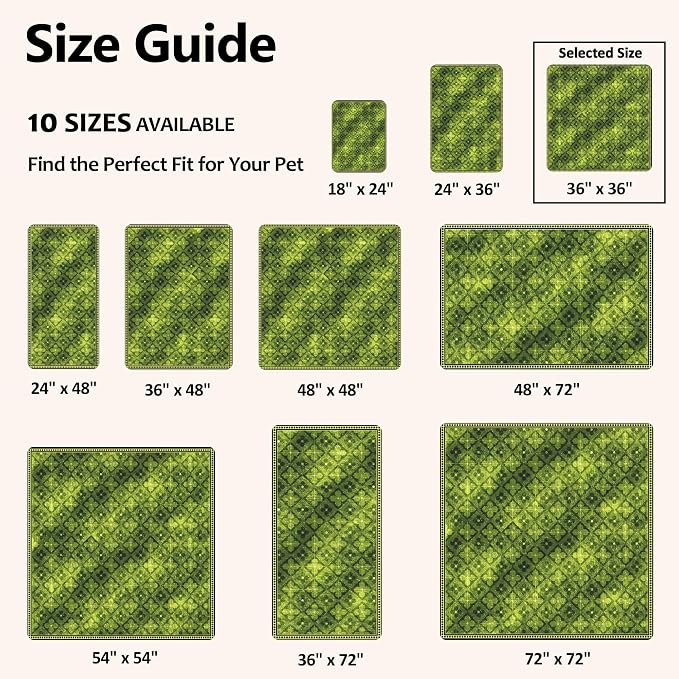 Washable Pee Pads for Dogs, Reusable Puppy Potty Training Pads, Ultra-Absorbent Thick Waterproof Leak-Proof Non-Slip Pads & Mat for Crate, Playpen, Floor, Whelping & Housebreaking , 2 Pack 36"x36"