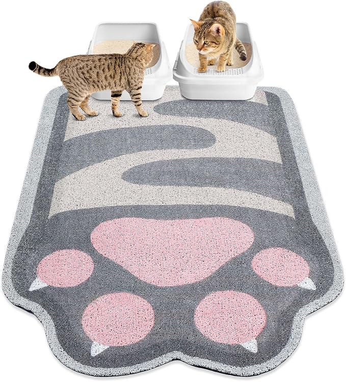 Unicorn Catcher Large Cat Litter Mat, 40"x30" Litter Trapping Mat | Kitty Litter Mat With Soft PVC Loop Mesh And Non-Slip Backing For Easy-Clean Floor Protection And Home Decor