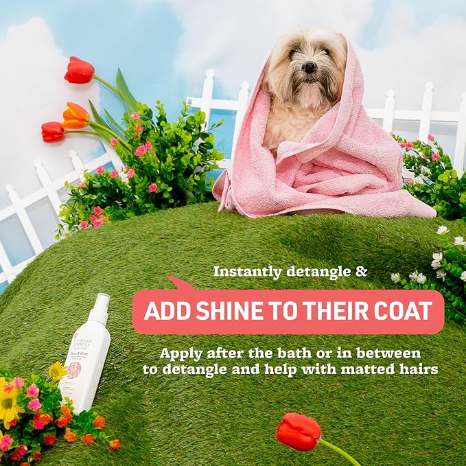 Veterinary Formula Smart Coat Complex Gloss & Glide Detangler, 8 fl oz | Silk protein and antioxidants, leaves matted hair smooth and shiny