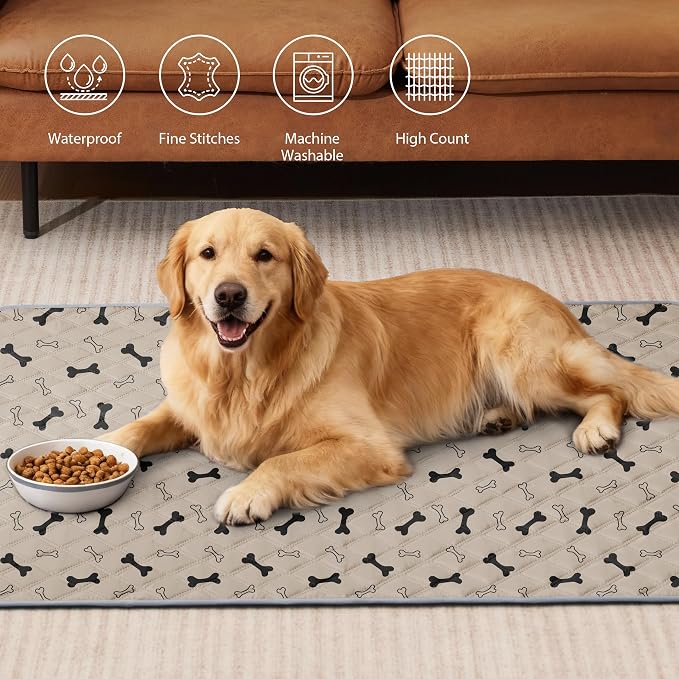 Eterish Reusable Washable Pee Pads for Dogs Large/Extra Large 36'' x 41'' 2 Pack, Absorbent Pet Puppy Dog Training Pads Non-Slip, Waterproof Whelping Potty Pads for Dogs Leak-Proof