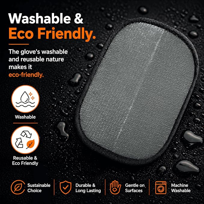 Pet Hair Removal Glove for Dogs & Cats, Newly Upgraded Reusable Electrostatic Pet Hair Glove, Magic Brush Pet Hair Remover Tool for Clothing, Couch, Carpet, Car Seat