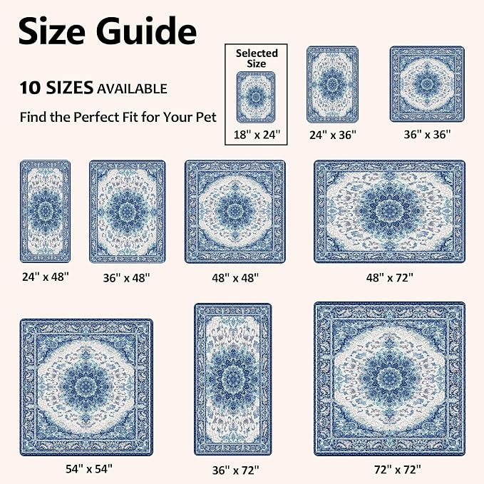 Washable Pee Pads for Dogs, Reusable Puppy Potty Training Pads, Ultra-Absorbent Thick Waterproof Leak-Proof Non-Slip Pads & Mat for Crate, Playpen, Floor, Whelping & Housebreaking , 2 Pack 18"x24"