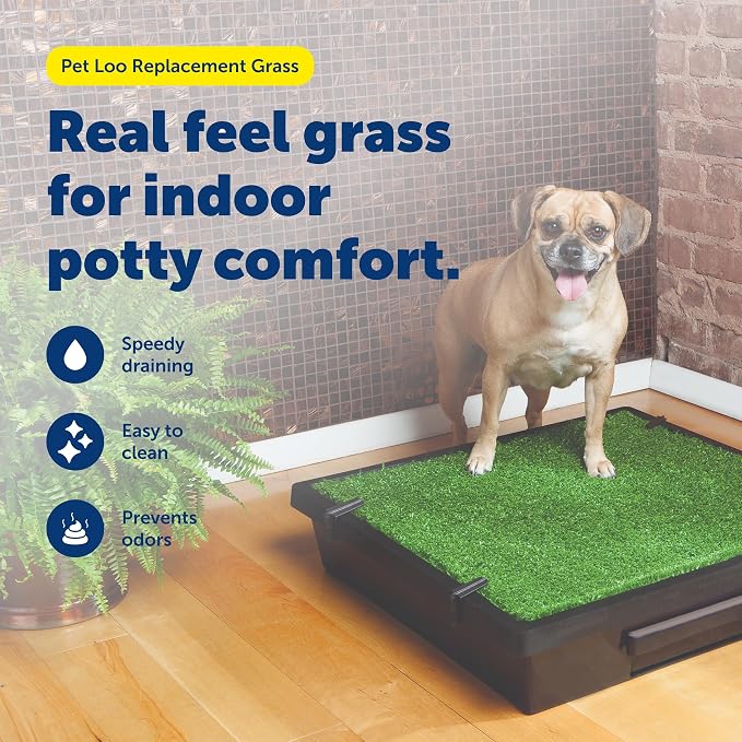 PetSafe Pet Loo Pet Potty Replacement Grass - Medium - Easy to Clean