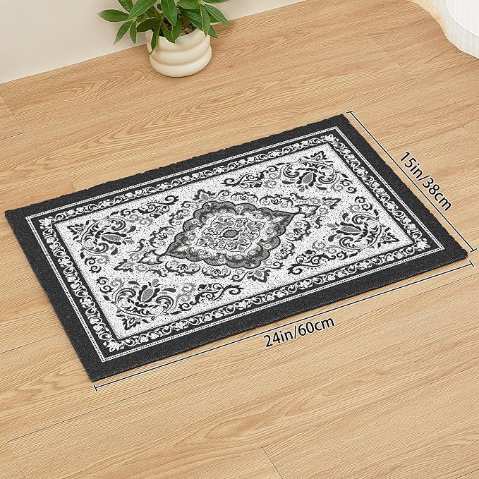Unicorn Catcher 24"x15" Cat Litter Mat Non-Slip Washable Litter Box Mat | High-Density PVC Litter Catcher Mat Efficiently Traps Scattered Litter From Paws To Keep Floors Clean