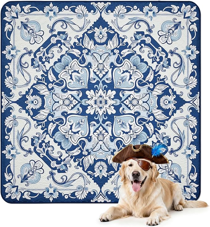 FXW Washable Pee Pads for Dogs, Super Absorbent, 63" Square, 1 Pack | Machine washable, Non-slip backing, Fits 24"H 8-Panel FXW Rollick/Homeplus Playpens