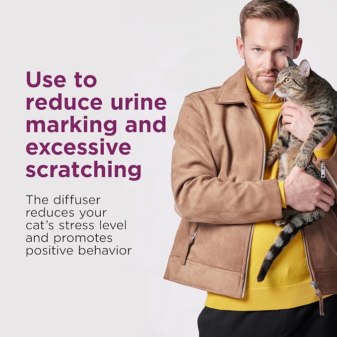 COMFORT ZONE Cat Calming Diffuser Refill – Pheromone Refills Help Reduce Anxiety, Stress, Scratching, Urine Marking, Aggression, (30-Day Refills, 1 Year Supply), (Pack of 12)