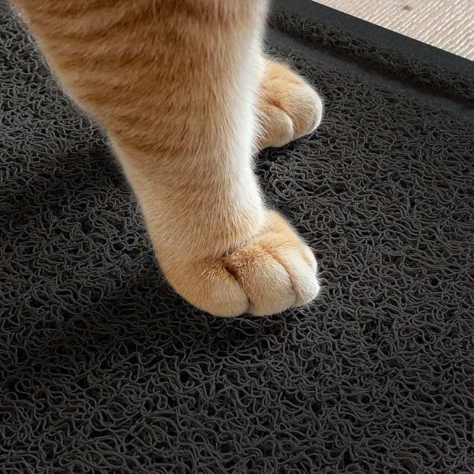 Mr. Pen- Large Cat Litter Mat, 23”x 35”, Black Cat Litter Box Mat | Cat Litter Mat Litter Trapping Mat, Cat Mats for Litter Large, Litter Mat for Litter Box, Large Litter Mat