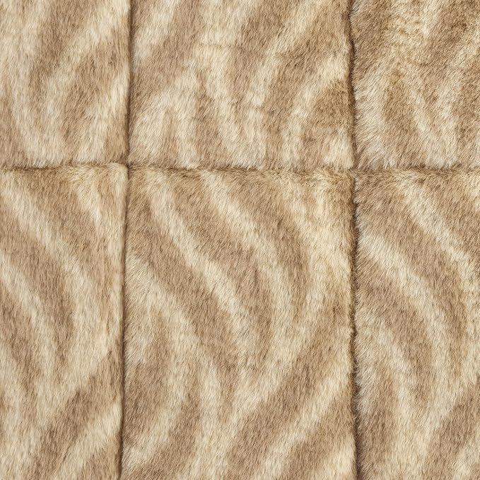 MidWest Homes for Pets QuiteTime Deluxe Wave Bolster Bed for Extra Large Dogs; Easily Machine Wash and Dry; Tan; 48"; 40248-WVTN