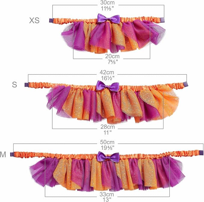 Blueberry Pet Halloween Party Adjustable Breakaway Costume Dog Collar in Warm Tone, X-Small