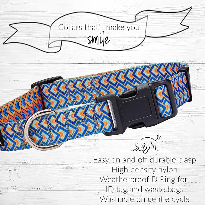 Lucky Love Dog Collars, Comfortable, Soft, Cute Dog Collar for Medium Dogs, Murphy, Medium