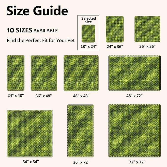 Washable Pee Pads for Dogs, Reusable Puppy Potty Training Pads, Ultra-Absorbent Thick Waterproof Leak-Proof Non-Slip Pads & Mat for Crate, Playpen, Floor, Whelping & Housebreaking , 2 Pack 18"x24"