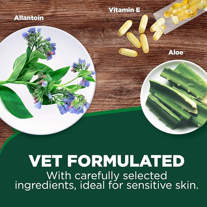 Vet's Best Hypo-Allergenic Shampoo for Dogs | Dog Shampoo for Sensitive Skin | Relieves Discomfort from Dry, Itchy Skin | Cleans, Moisturizes, and Conditions Skin and Coat , 16 oz | Hypo-Allergenic Shampoo, Cleans, Moisturizes & Conditions, Helps Relie...