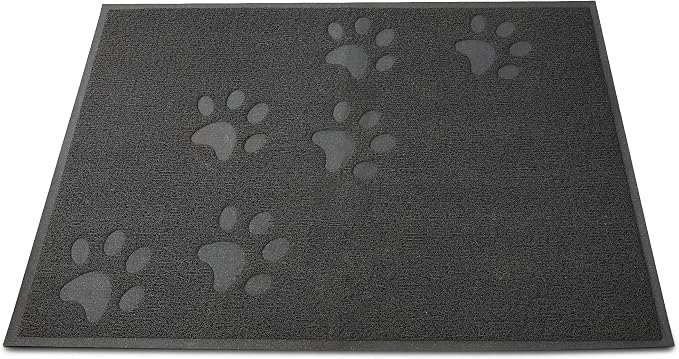 Andalus Small Cat Litter Mat, Pack of 1 - Waterproof, Non-Slip & Easy to Clean Cat Litter Box Mat for Extra Efficient Pet Litter-Trapping, Grey (15.75” X 11.75”)