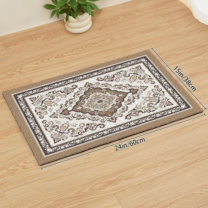 Unicorn Catcher 24"x15" Cat Litter Mat Non-Slip Washable Litter Box Mat | High-Density PVC Litter Catcher Mat Efficiently Traps Scattered Litter From Paws To Keep Floors Clean