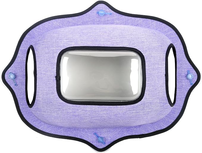 Pet Life ® 'Purr-View' See-Through Window Suction Cup Glass Gripping Kitty Lounger or Cat Bed Hammock