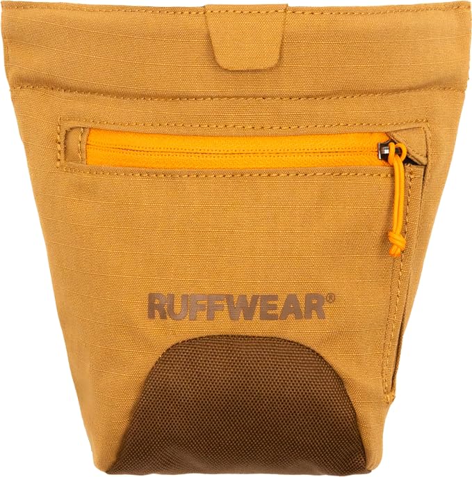 Ruffwear, Treat Trader Dog Treat Pouch, Brown Bear | Hands-Free Waist-Worn, One-Handed Magnetic Closure, Belt or Clip, Waterproof Food-Grade Lining, Zip Pocket, Clicker Loop